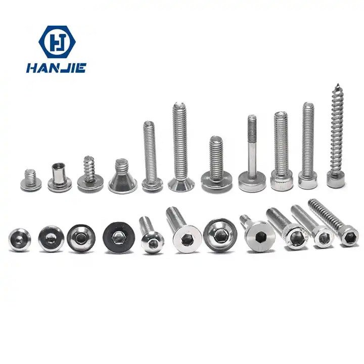 Wholesale SS304 316 Countersunk Flat Button Cheese Torque Head Hex Socket Machine Screw Self Tapping Screw