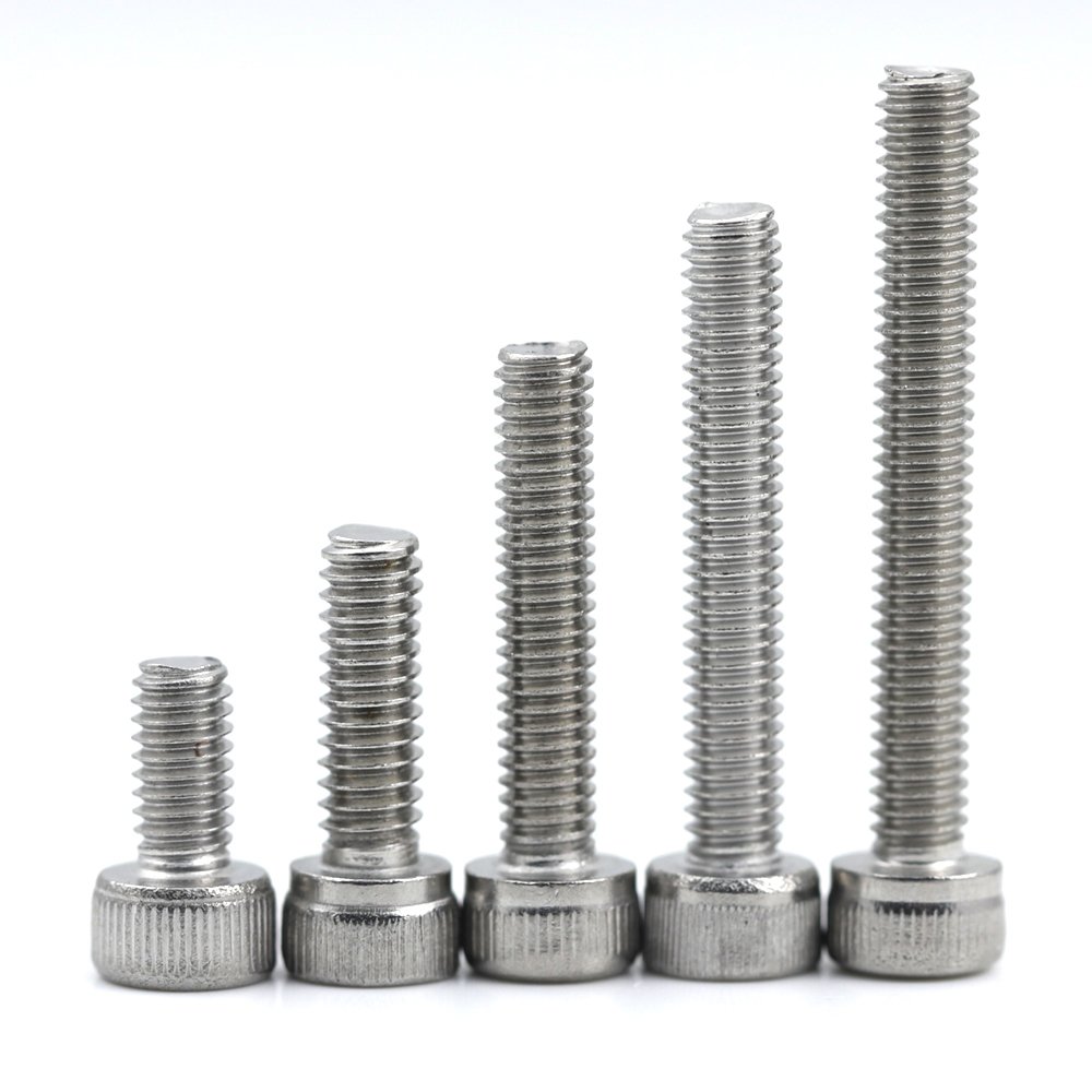 Factory Price Stainless Steel DIN912 kurnling M4 Machine Thread Hex Socket Head Cap Screw
