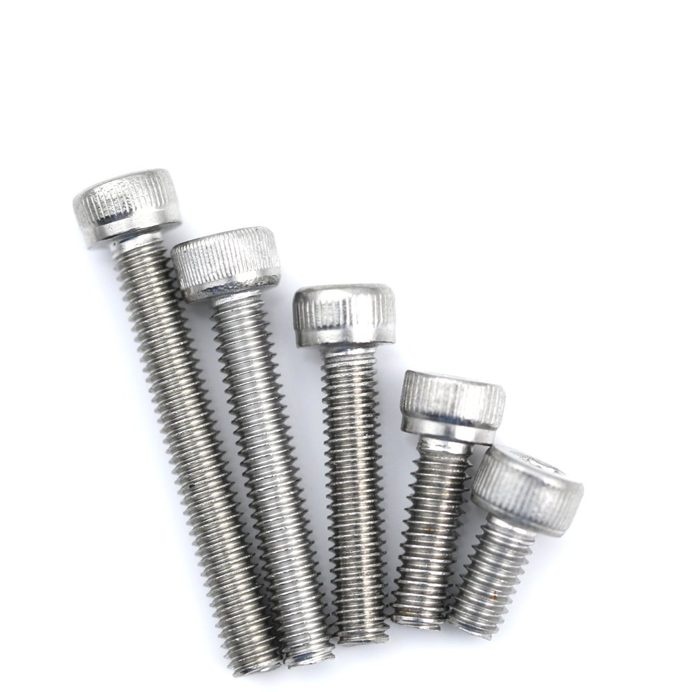 Factory Price Stainless Steel DIN912 kurnling M4 Machine Thread Hex Socket Head Cap Screw