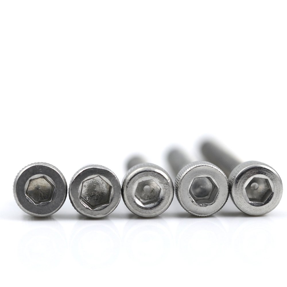 Factory Price Stainless Steel DIN912 kurnling M4 Machine Thread Hex Socket Head Cap Screw