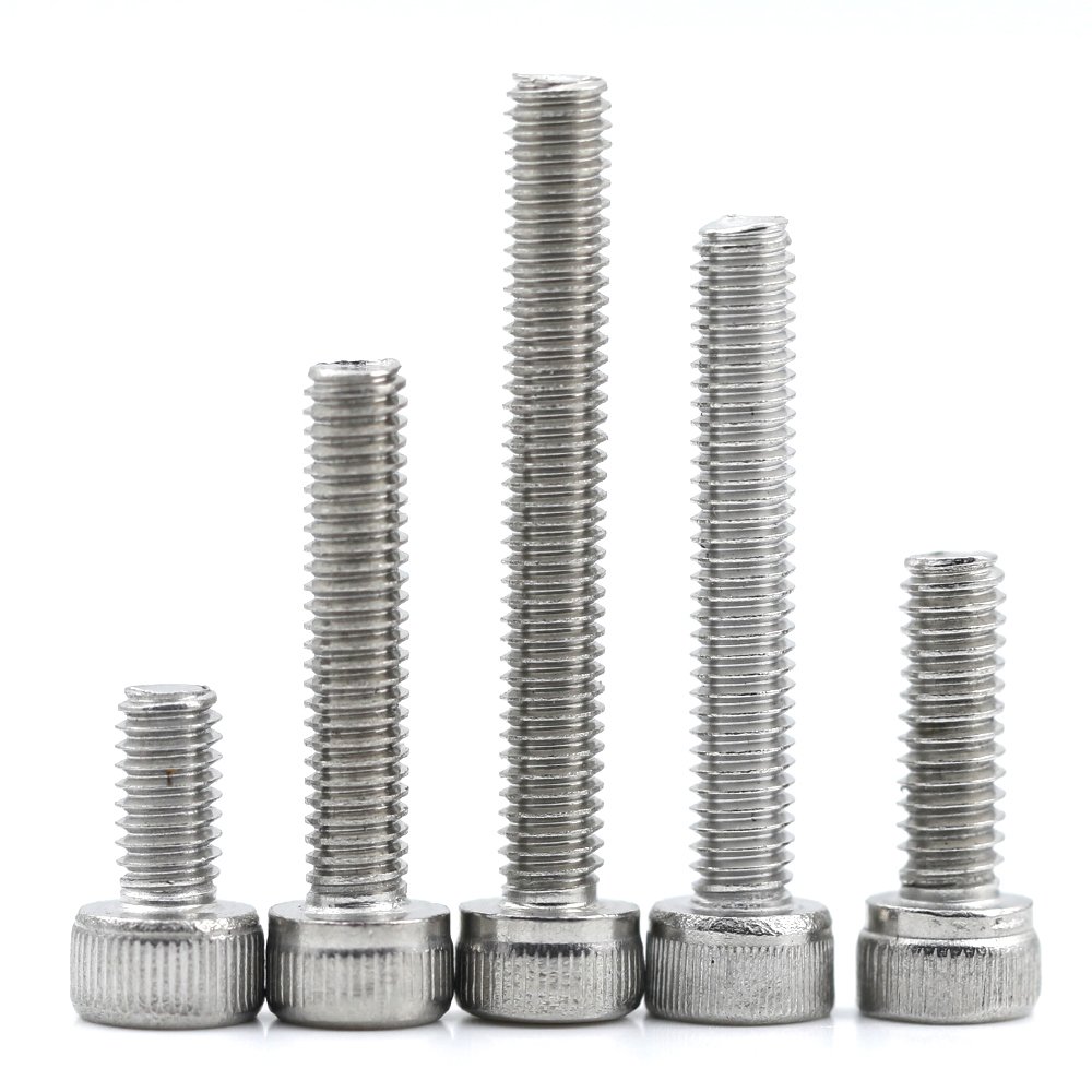 Factory Price Stainless Steel DIN912 kurnling M4 Machine Thread Hex Socket Head Cap Screw