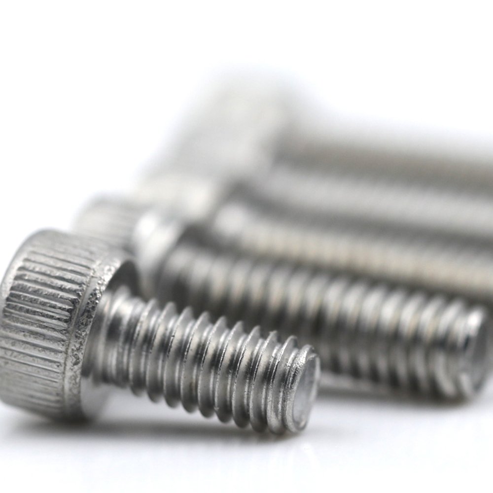 Factory Price Stainless Steel DIN912 kurnling M4 Machine Thread Hex Socket Head Cap Screw