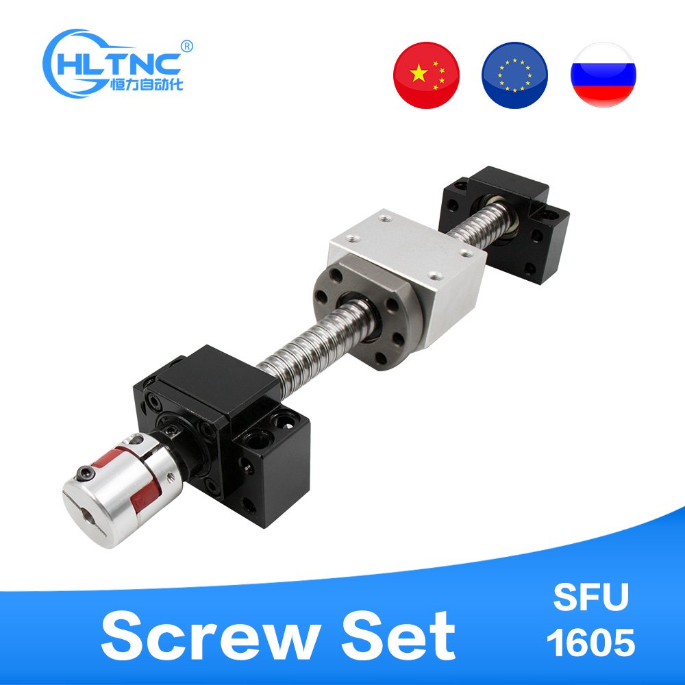 High Quality Cheaper Price 5mm lead Bearing Steel Ball Screw Set SFU1610 With Single Ball Nut
