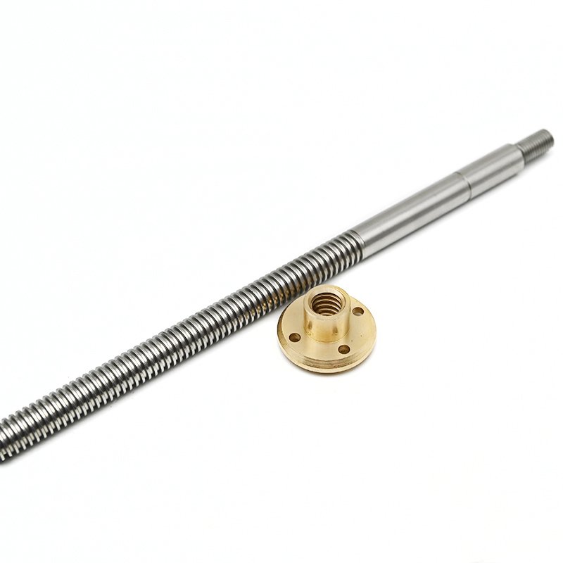 Customized Tr10x1 Tr10x2 Tr10x3 Tr10x4 Tr10x6 Tr10x8 Tr10x10 Tr10x12 Tr10x14 Tr10x16 Tr10x20 Trapezoidal lead screw