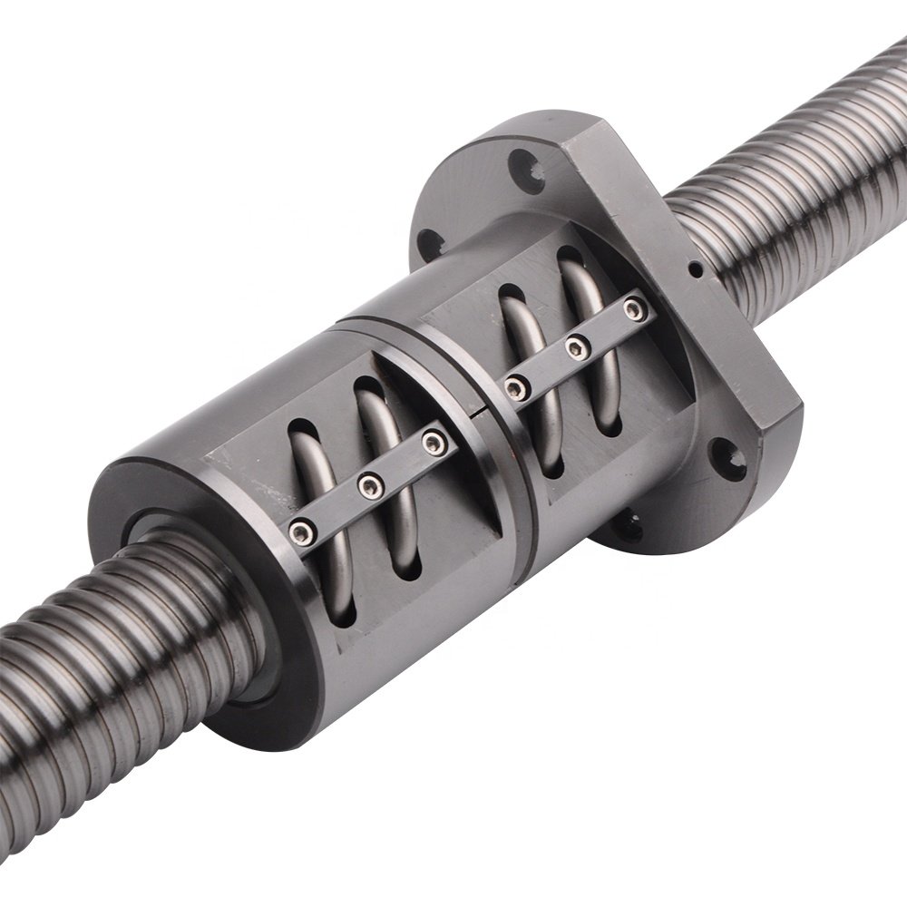 Factory Price Germany Quality Custom C3 C5 High Precision Double Ballscrew Nut 3016 Ground Heavy Load Ball Screw