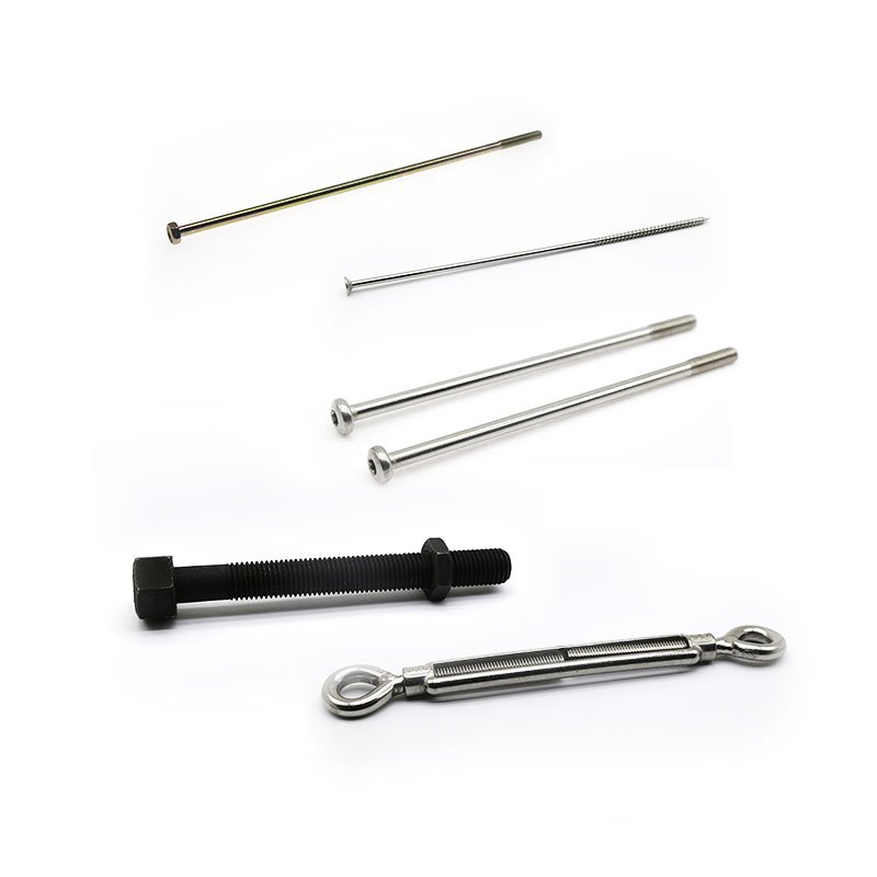 Long Bolts Customized M8 M6 M10 M5 M12 M4 1/4 Inch Stainless Steel Manufacturer Long Screws