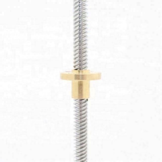 THSL-300-8D Lead Screw Dia 8MM Thread 8mm Length 300mm/350mm/400mm trapezoidal spindle screw with copper nut Lead Screw
