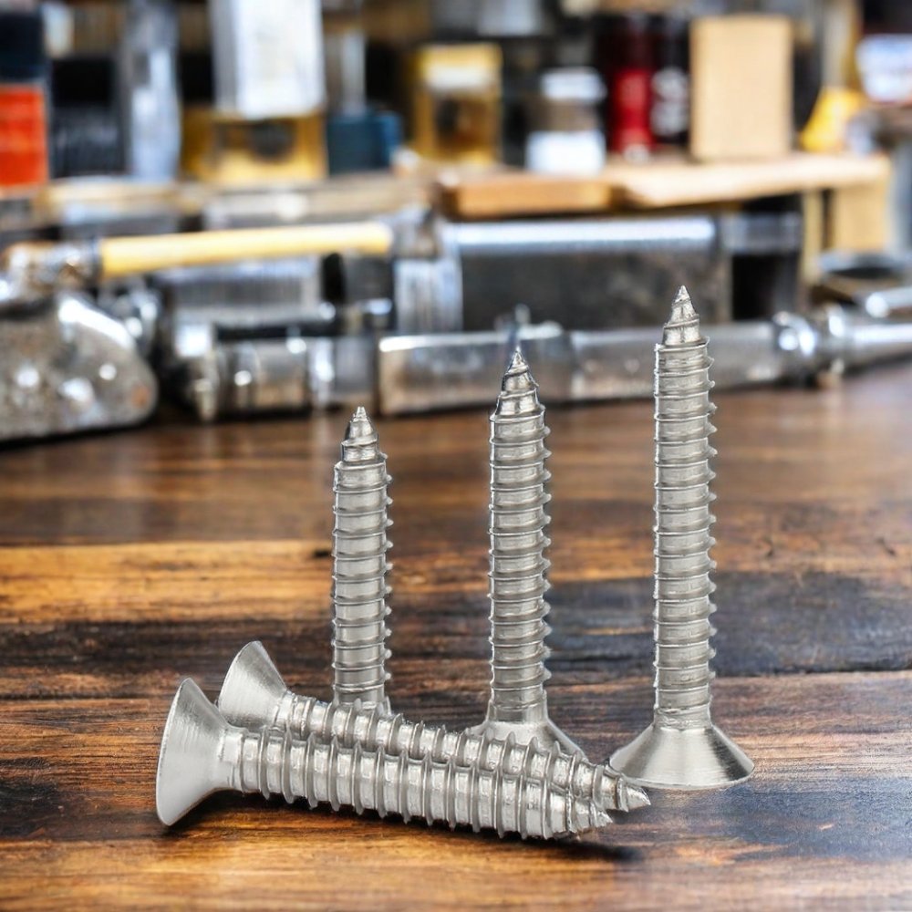 Custom Anti-corrosion M3 M4 M8 Stainless Steel Flat Head Self Tapping Machine Screw10mm Hexagon Socket Screw Wooden Screw