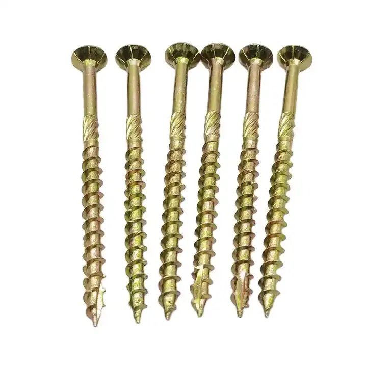 Factory Wholesale Yellow Zinc Torx Countersunk Head Screws 7# Wood Chipboard Screws for Screws Category