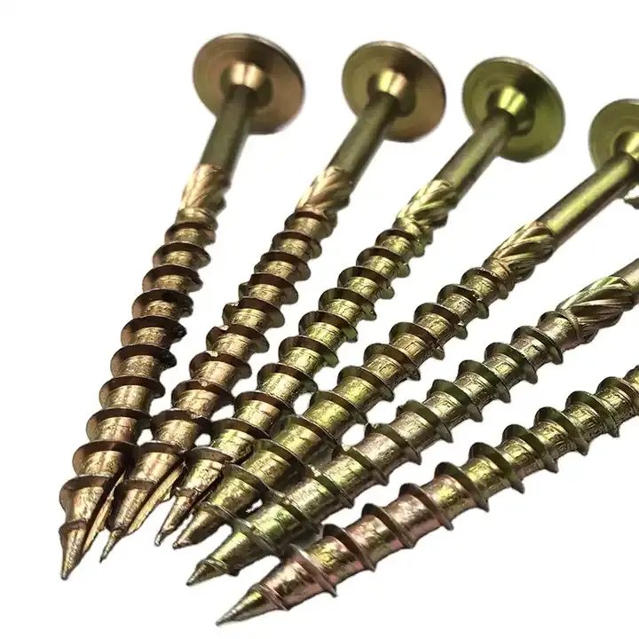 Factory Wholesale Yellow Zinc Torx Countersunk Head Screws 7# Wood Chipboard Screws for Screws Category