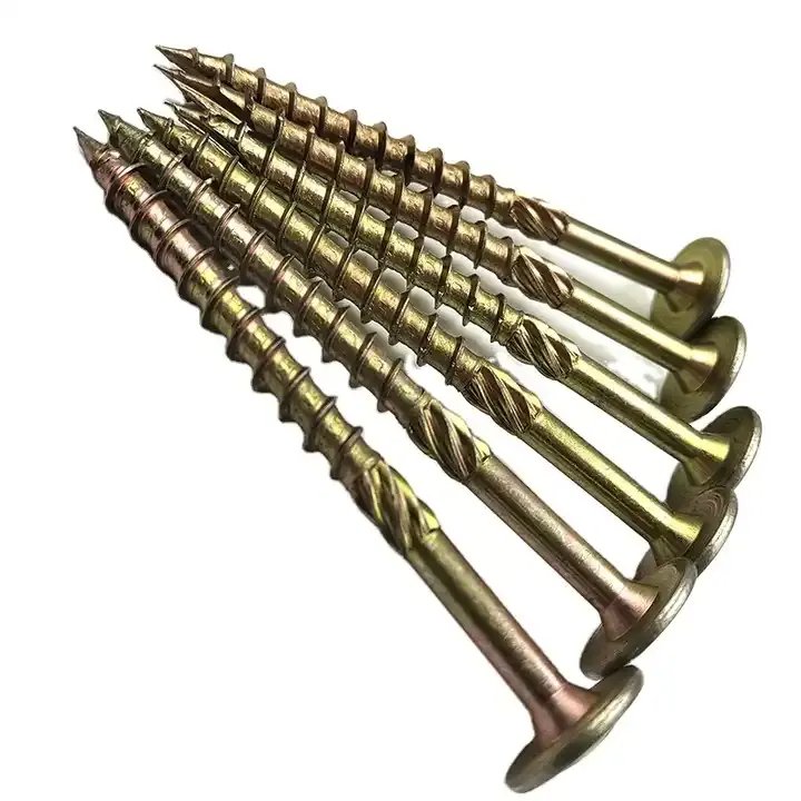 Factory Wholesale Yellow Zinc Torx Countersunk Head Screws 7# Wood Chipboard Screws for Screws Category