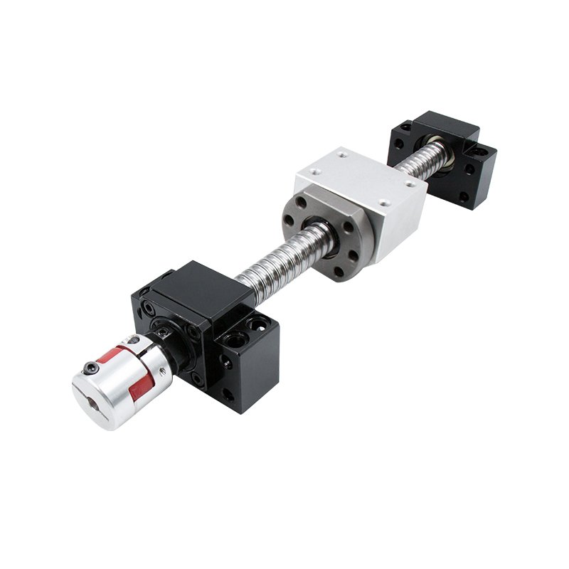 HLTNC SFU2505 Ballscrews Set Rolled Ball Screw C7 With Flange Single Ball Nut End Machined +BK/BF20+Ball Nut Housing+Coupler CNC
