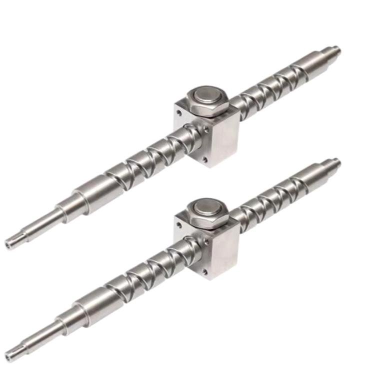 high speed crisscross thread lead screw Cnc Machined Precision Steel Reciprocating lead screw Shaft Self Reversing Screw