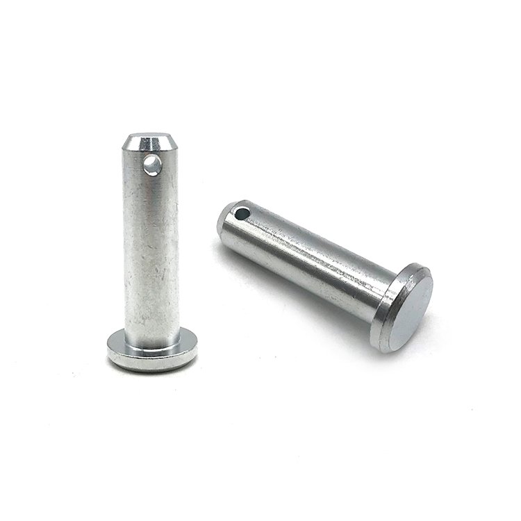 China Wholesale Price CNC 6mm 24mm High Tensile Clevis Lock Pin Hole Adjustable With Head Stainless Steel Clevis Pin