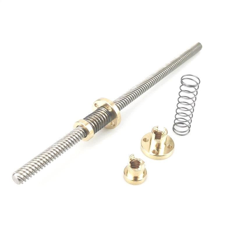 anti-backlash nut 3/8 diameter leadscrew 3/8-16 3/8-10 3/8-19 3/8-8 3/8-5 right hand high precision acme thread lead screw