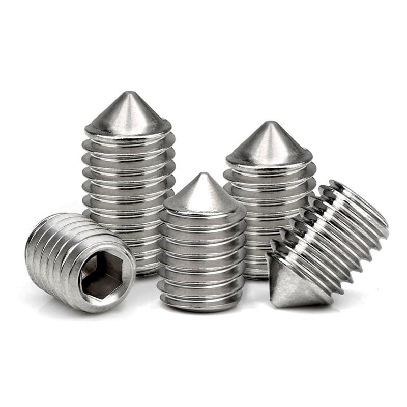 M3-m12 Professional Manufacture Hexagonal Fixing Stainless Steel Slotted Set Screws