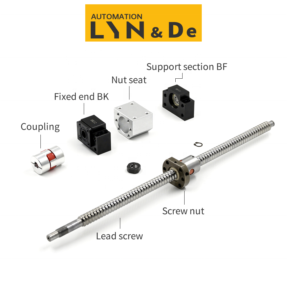 Customized High Precision CNC Machine Assembly Ballscrew Ball Screw Set