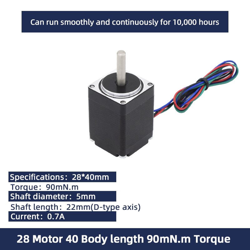 UMOT 28*40mm Nema11 Micro Hybrid Stepper Motor 24v 1a 0.09n.M Stepper Motor Mini Step Motor Paso A Paso For Cnc Sewing Machines