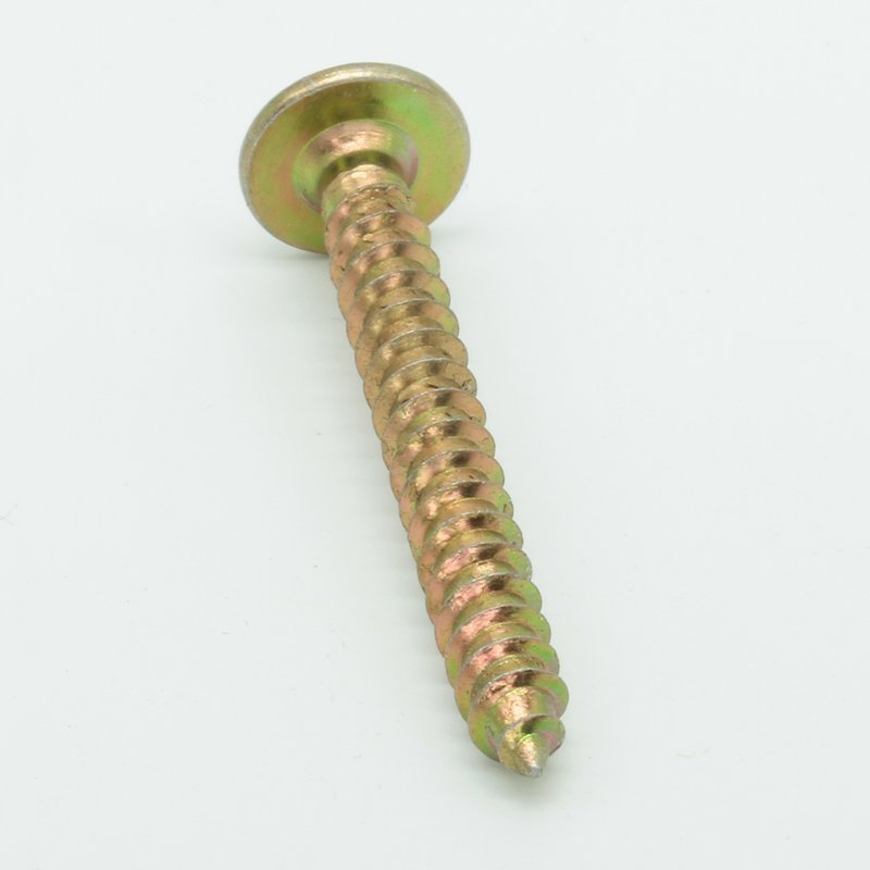 High Hardness M3/M4 Wood Screw Flat Countersunk Solid Furniture Zinc Color Chipboard Tapping Screws M-Word