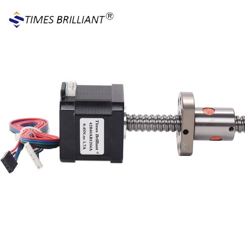 China suppliers 1204/1605 Ball Screw linear stepper motor 0.45NM Nema 17 Leadscrew Stepper Motor For 3D Print