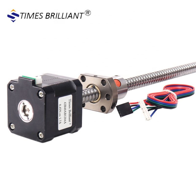 China suppliers 1204/1605 Ball Screw linear stepper motor 0.45NM Nema 17 Leadscrew Stepper Motor For 3D Print