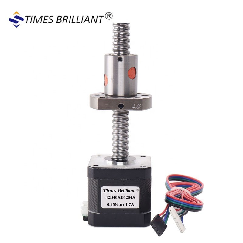 China suppliers 1204/1605 Ball Screw linear stepper motor 0.45NM Nema 17 Leadscrew Stepper Motor For 3D Print