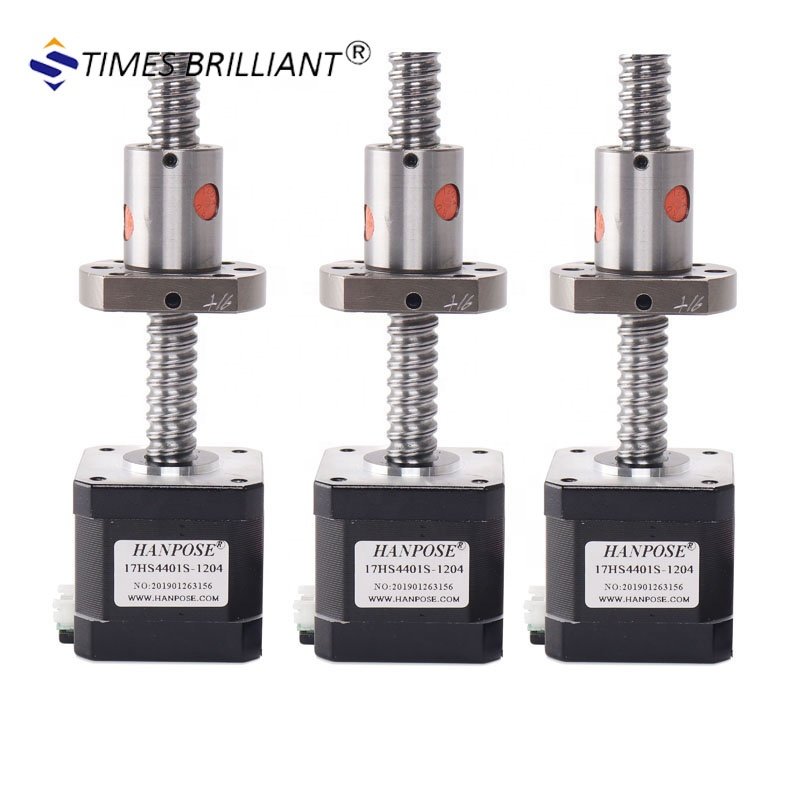 China suppliers 1204/1605 Ball Screw linear stepper motor 0.45NM Nema 17 Leadscrew Stepper Motor For 3D Print