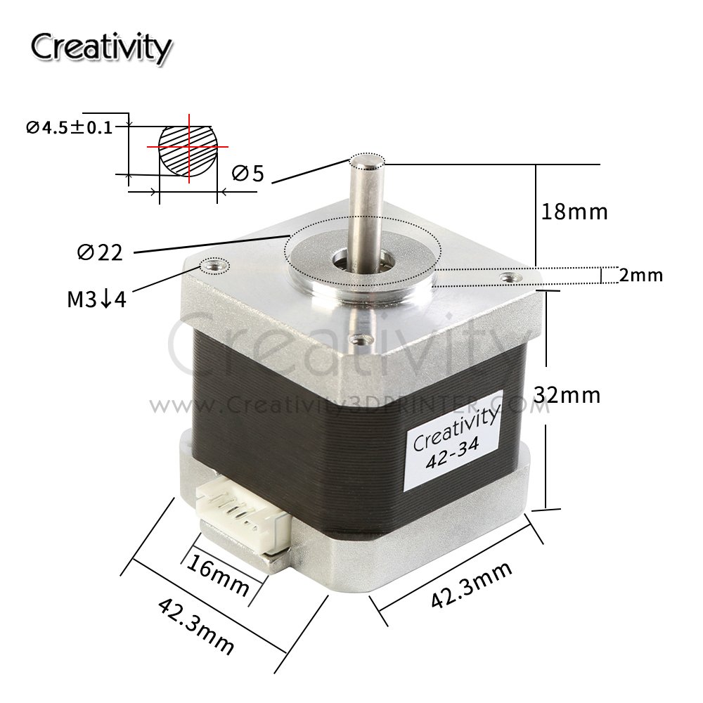 Creativity Dual Z-axis leadscrew upgrade kit 42-34 stepper motor T8*8 leadscrew for Ender3 CR10 3D printer parts
