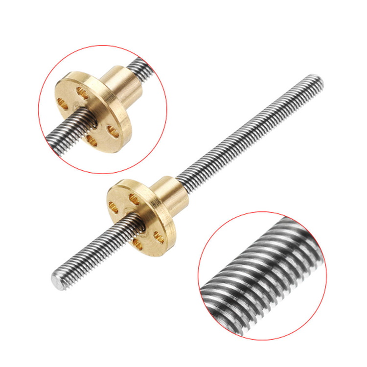 Leadscrew Lead Screw 10 T T8 2M 3/8 8Mm Ldo M8 Nut M3 T5 T6 16Mm 1In 1Mm 2In 3Mm 4Mm 5Mm Cnc Ballscrew Kit M10 Pom Rol T16