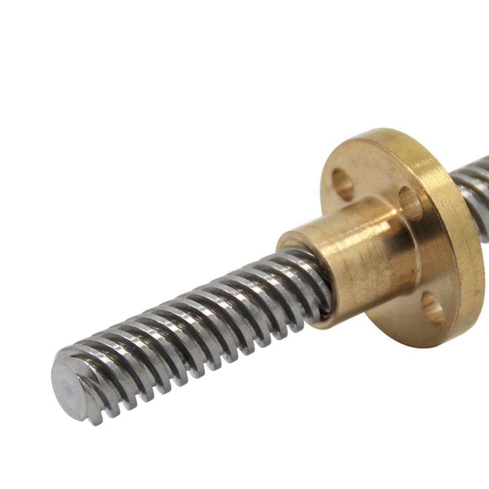 3D Printer Accessories T8 Lead Screw 1000mm Linear Guide Stainless Steel Trapezoidal Screw Anti Backlash for CNC 3D Printer