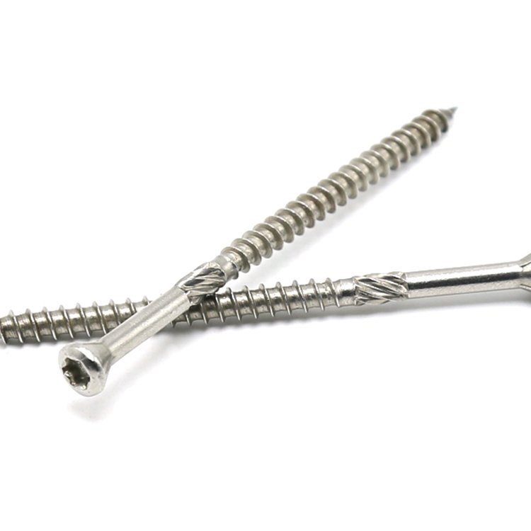 Customised six-lobe oval stainless steel torx drive double countersunk Torx head wood chipboard screw
