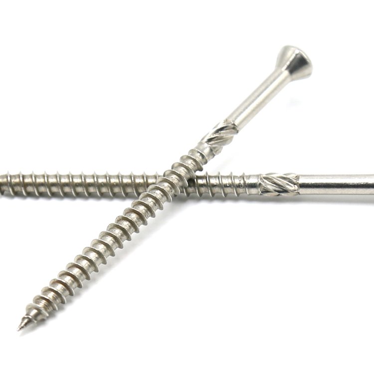 Customised six-lobe oval stainless steel torx drive double countersunk Torx head wood chipboard screw