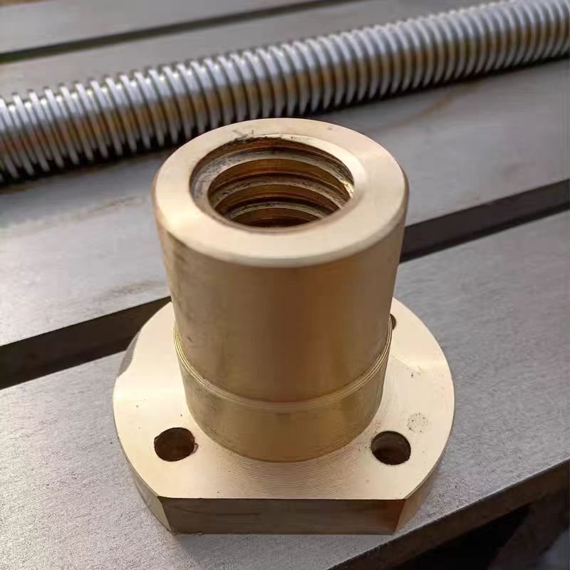 Factory Trapezoidal Screw Tr30 32 36 40 44 50 55 60 Trapezoidal Screw Screw Nut Right-hand