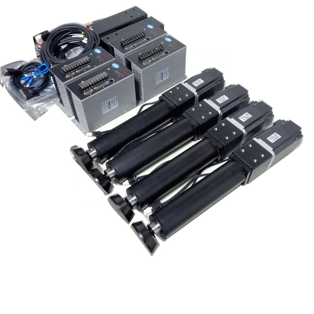 4DOF car driving training simulator with 750W each servo motor actuator and motion controller