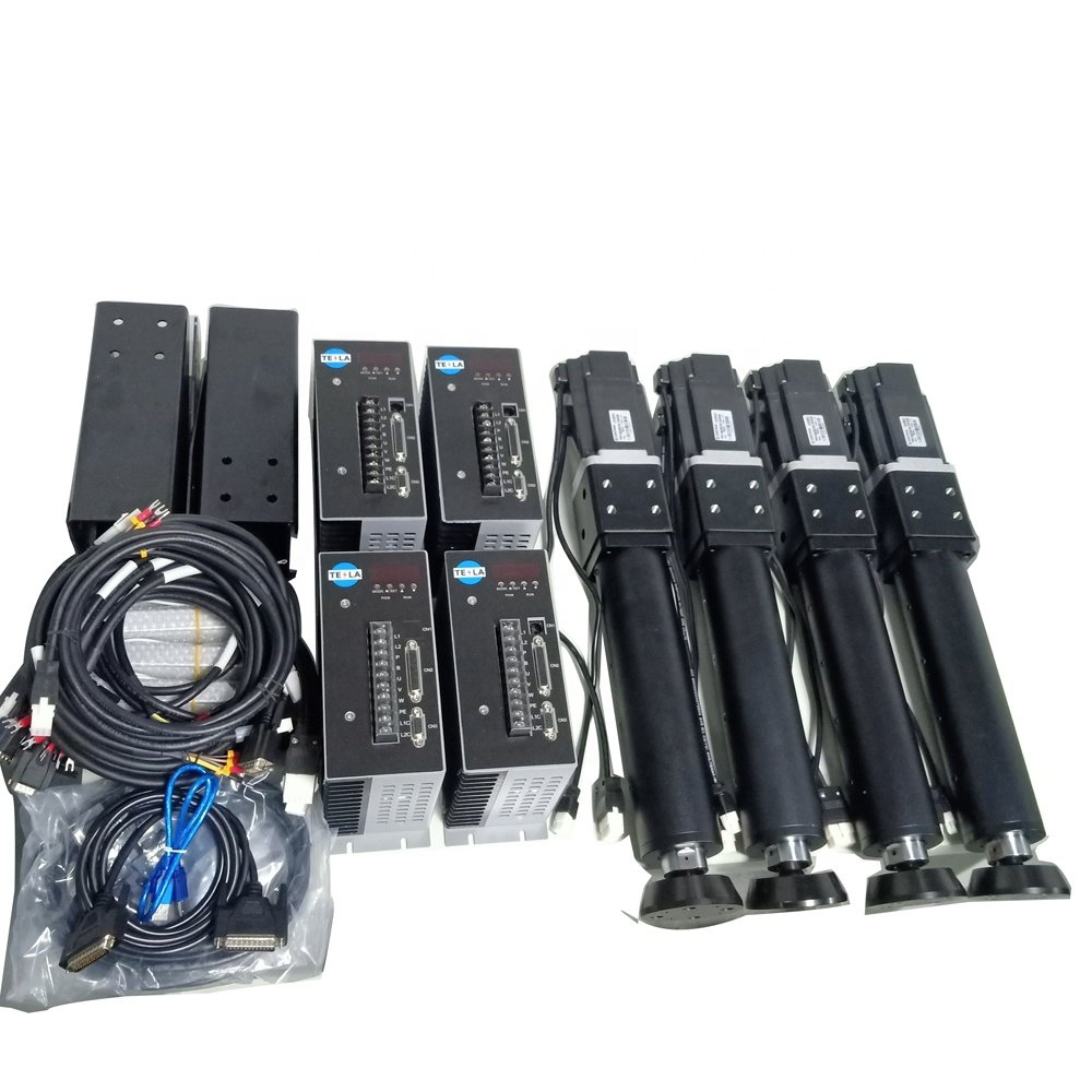 4DOF car driving training simulator with 750W each servo motor actuator and motion controller