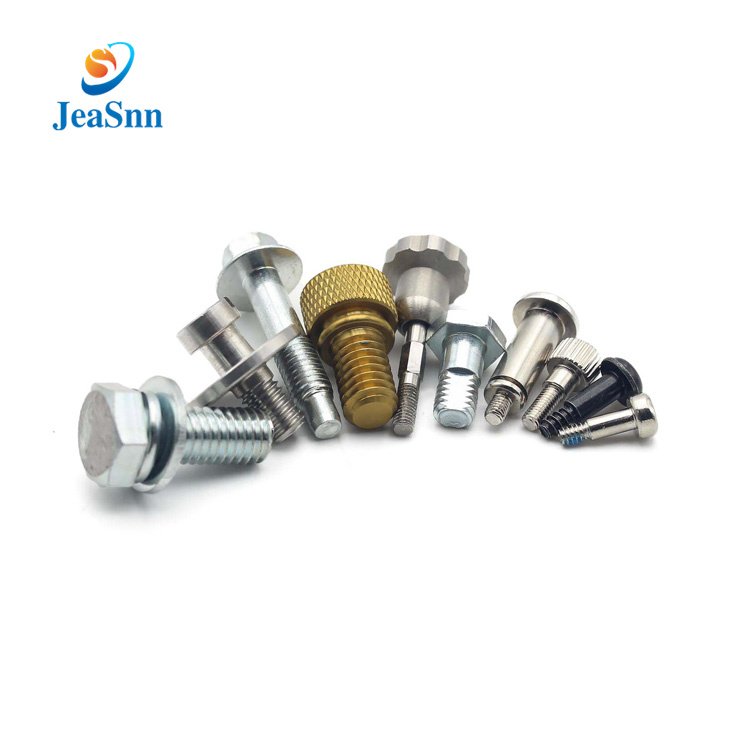 Jeasnn China High Precision Stainless Steel Bronze Brass Knurled Screw Custom Round Anodized Aluminum Knurled Thumb Screw