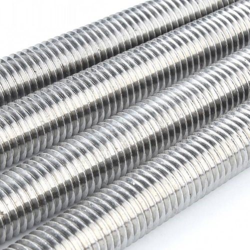 High Quality Customized Wholesale Threaded Rod Zinc Plate Carbon Steel Manufacturer Threaded Screw