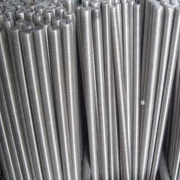 High Quality Customized Wholesale Threaded Rod Zinc Plate Carbon Steel Manufacturer Threaded Screw