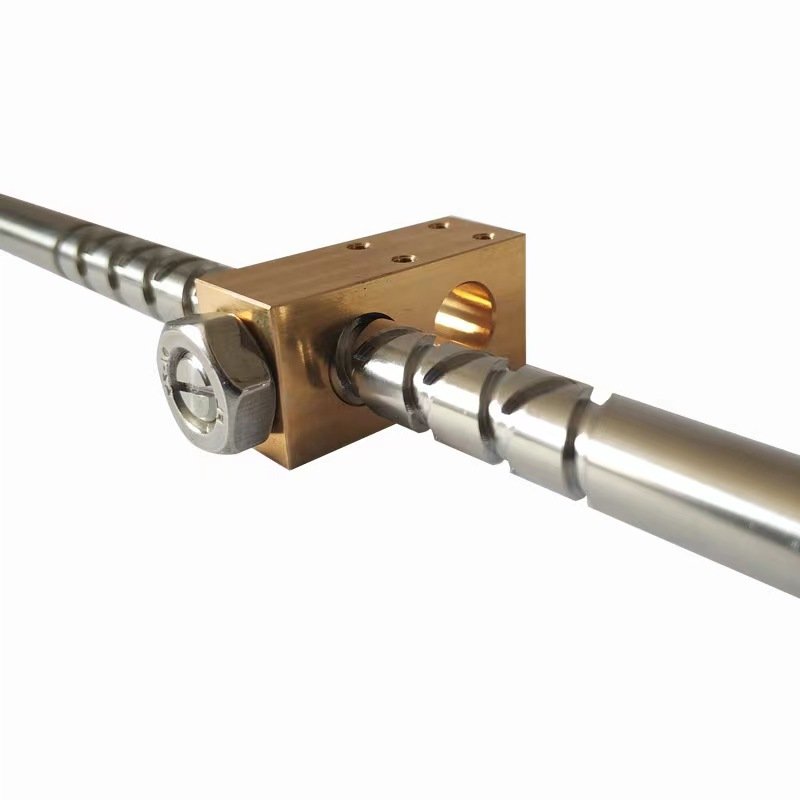 steel reciprocating screw with block nut acme screws leadscrew Bidirectional reciprocating screw low noise