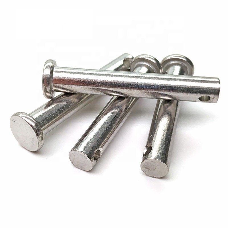 Small head clevis pin with hole