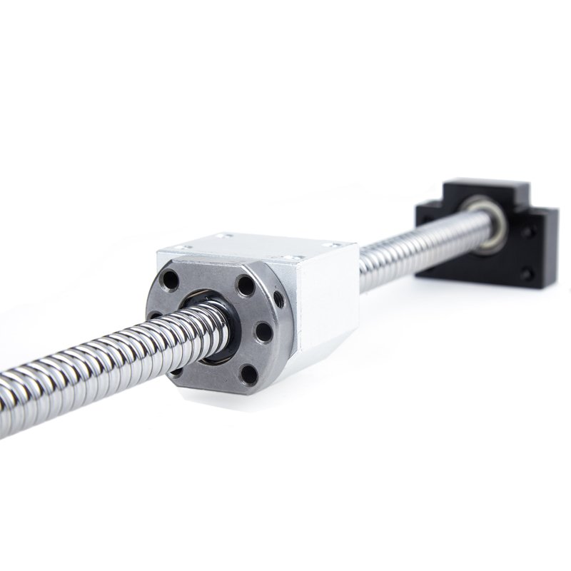 Stainless SFU2010 200-500mm Ball Screw With Single Ball Nut BK/BF15