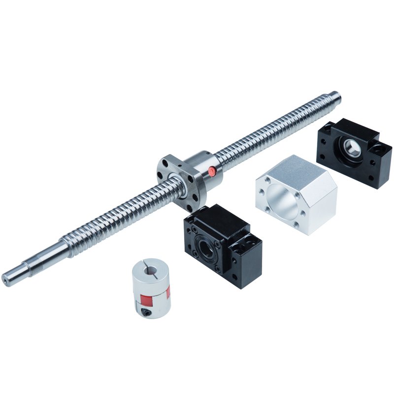 Stainless SFU2010 200-500mm Ball Screw With Single Ball Nut BK/BF15