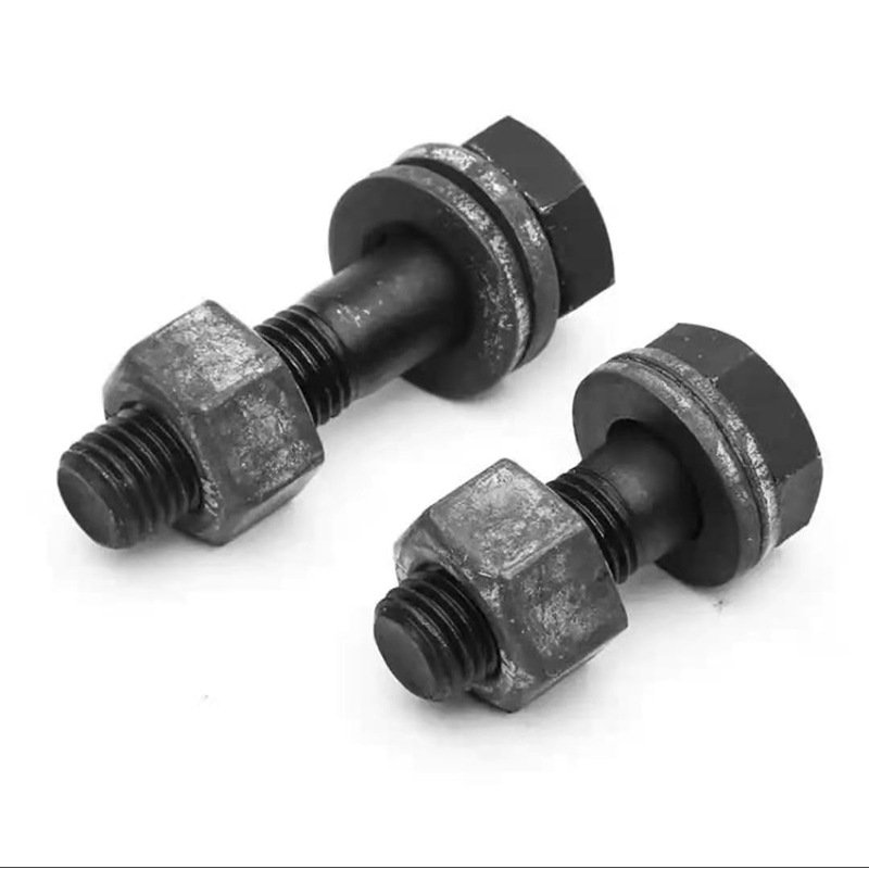 Factory supplier 8.8 10.9 12.9 M2-M100 high strength nut bolts and screw steel grade 10.9 steel structure bolt custom M16