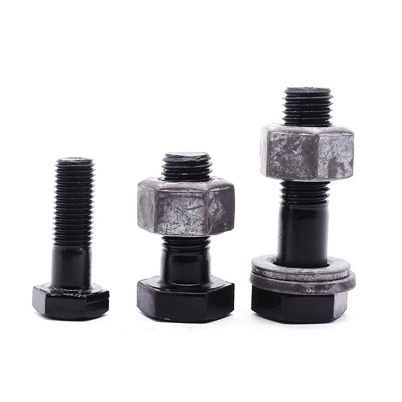 Factory supplier 8.8 10.9 12.9 M2-M100 high strength nut bolts and screw steel grade 10.9 steel structure bolt custom M16