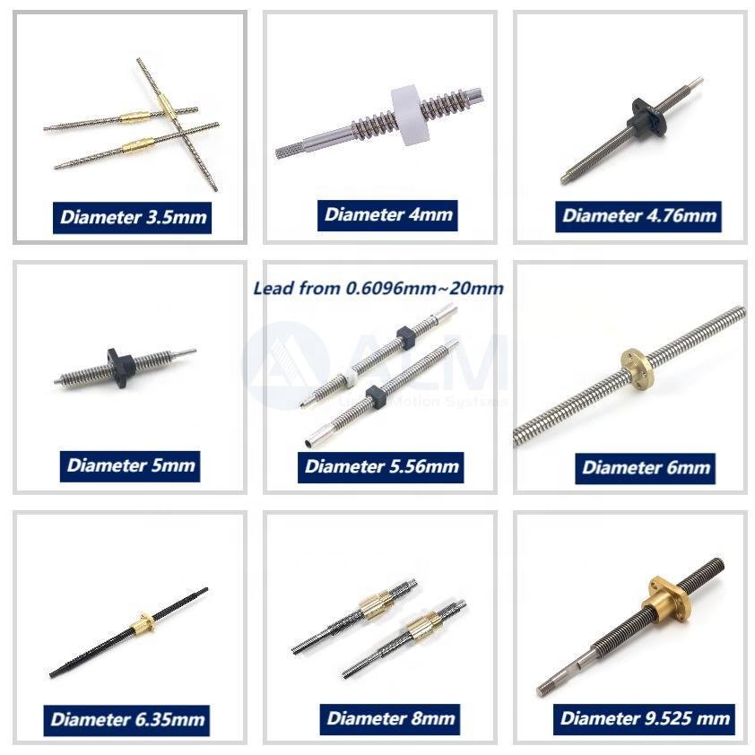 best quality leadscrew mini screw Tr3.5 Tr4 Tr4.76 Tr5 Tr5.56 Tr6 Tr6.35 Tr8 Tr10 Tr12 stepper motor trapezoidal lead screw