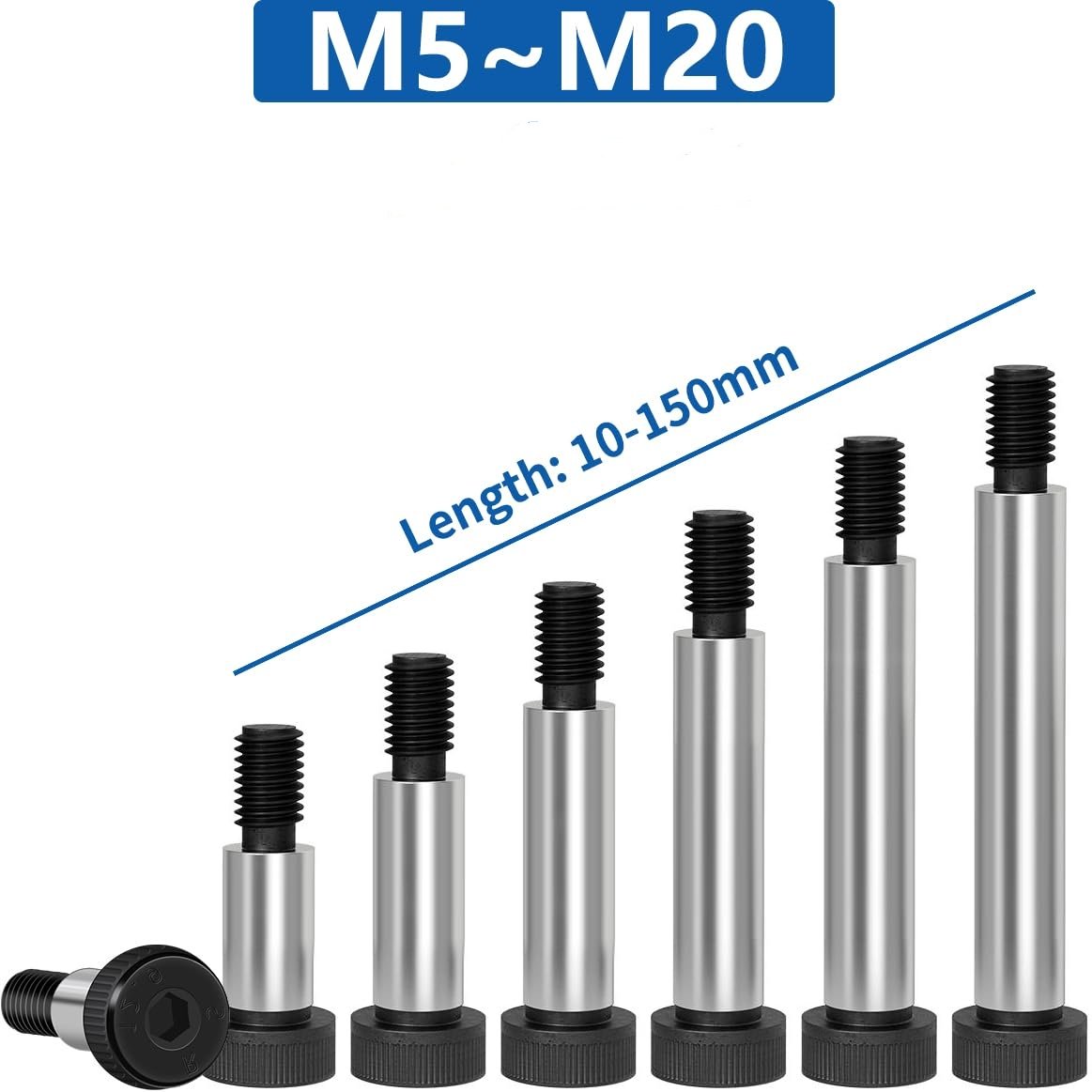 Custom High Strength Stainless Steel Screw Fastener Precision Shoulder Bolt Screws