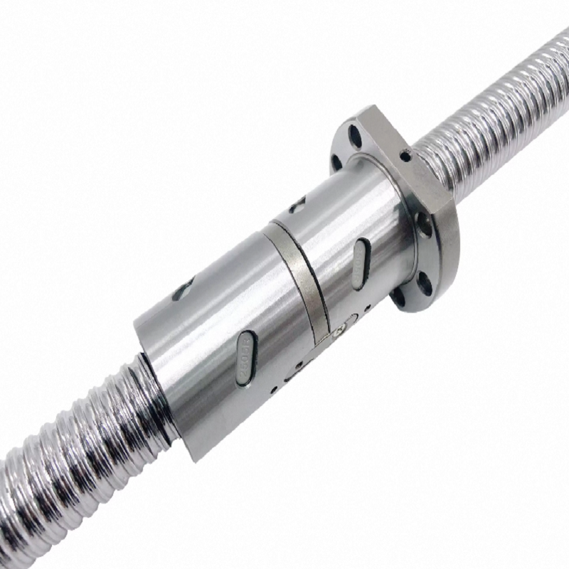 Custom CNC Ball Screw DFU Series Bearing Steel Ball Screw Low Drag Ball Screw