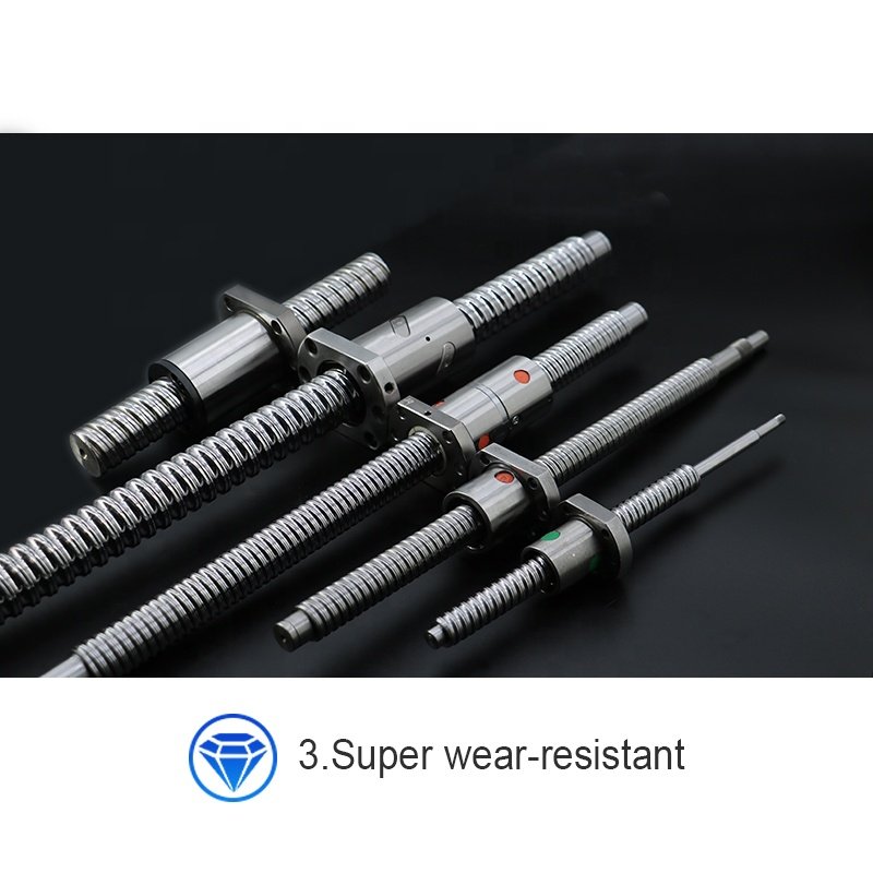 HLTNC ball screws SFU2505 SFU2510 DFU2505 C7 C5 C3 ball screw manufacturing cnc guides precision ball screws and nut C7 for CNC