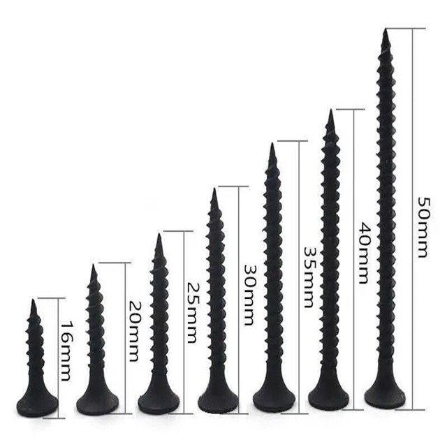 Fine/Coarse Thread Black Phosphate Flat Bugle Head Drywall Screw gypsum