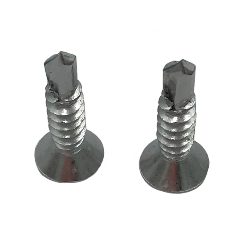 Factor Screw Hex Self Tapping Screw Flat Tail 410 Stainless Steel Self-driling Cross Screws